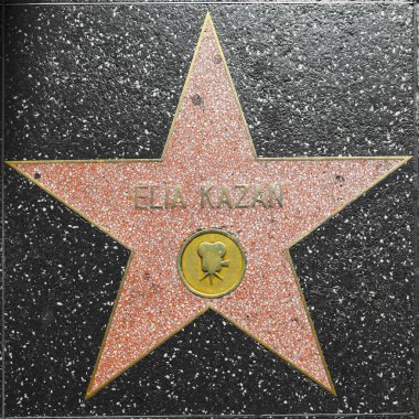  Elia Kazans star on Hollywood Walk of Fame  clipart