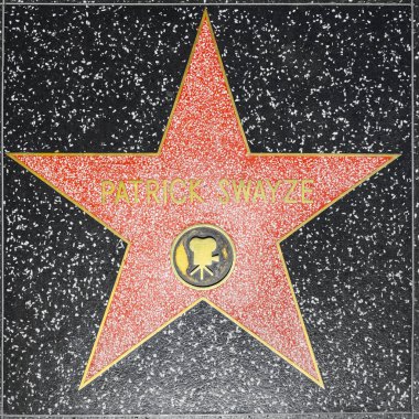 Patrick swayzes yıldızı hollywood Şöhret Kaldırımı 