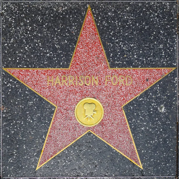 Звезда Харрисона Форда на Голливудской Аллее Славы — стоковое фото