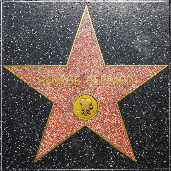 George Peppards Stern auf dem Hollywood Walk of Fame — Stockfoto