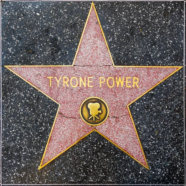 Tyrone Power's star on Hollywood Walk of Fame — Stock Photo, Image