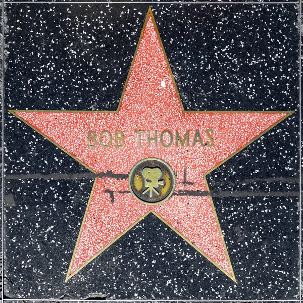 Bob Thomas estrella en Hollywood Paseo de la Fama — Foto de Stock