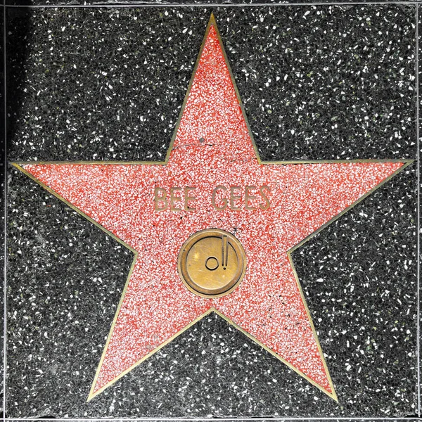 Estrela de Bee Gees na Calçada da Fama de Hollywood — Fotografia de Stock