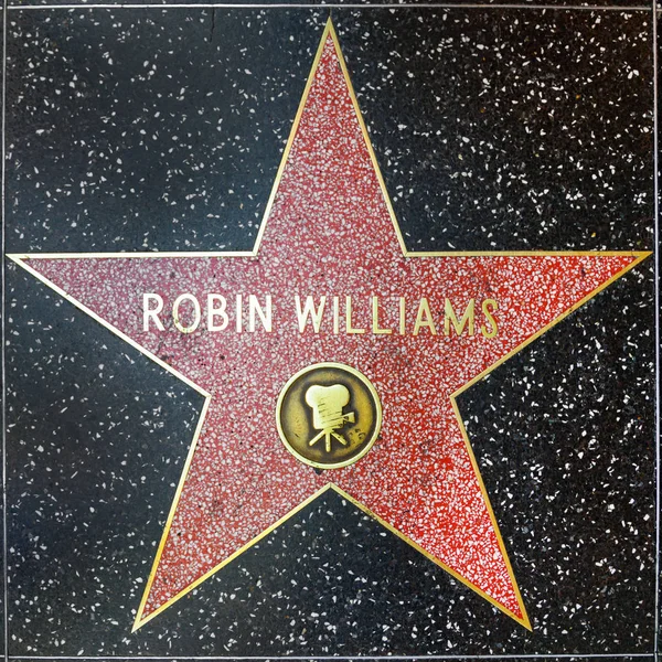 La estrella de Robin Williams en Hollywood Walk of Fame — Foto de Stock