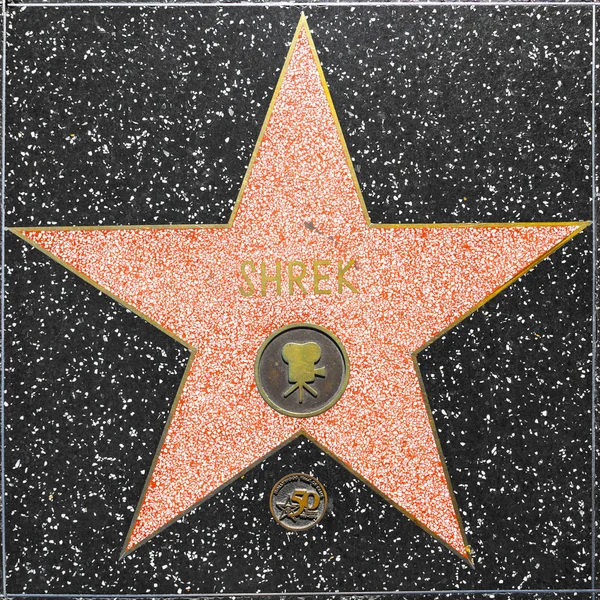 Shrek's star on Hollywood Walk of Fame — Stock Photo, Image