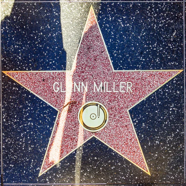 Glenn Millers estrela na Calçada da Fama de Hollywood — Fotografia de Stock