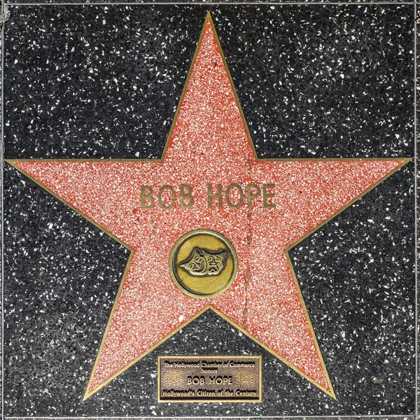 Bob Hope'un yıldızı hollywood Şöhret Kaldırımı — Stok fotoğraf