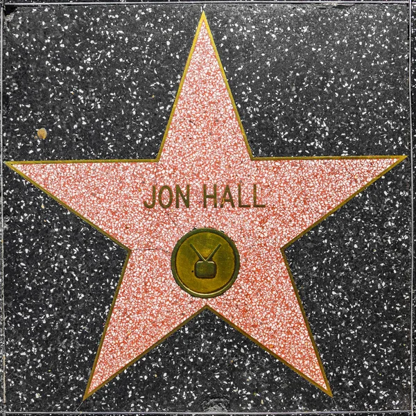 Jon hall jest gwiazda w hollywood spacerem sławy — Zdjęcie stockowe