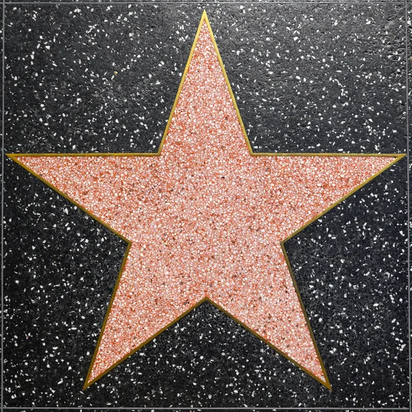Leerer Stern auf Hollywoods Walk of Fame — Stockfoto