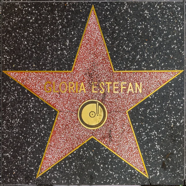 Gloria Estefans star on Hollywood Walk of Fame — Stock Photo, Image