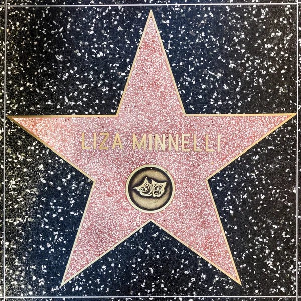 Liza Minellis stella sulla Hollywood Walk of Fame — Foto Stock