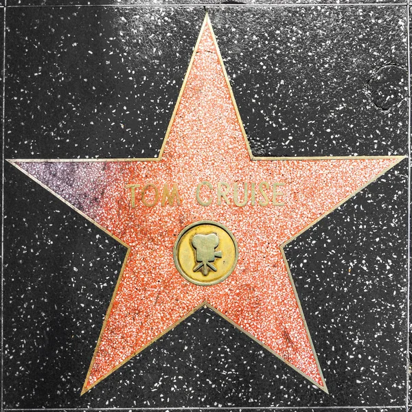 Tom Cruises Stern auf dem Hollywood Walk of Fame — Stockfoto