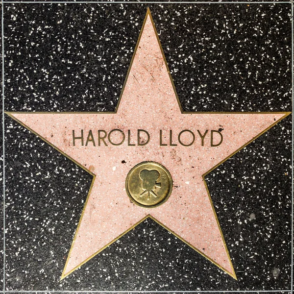 Гарольд Lloyds зірка на Голлівудська Алея слави — стокове фото