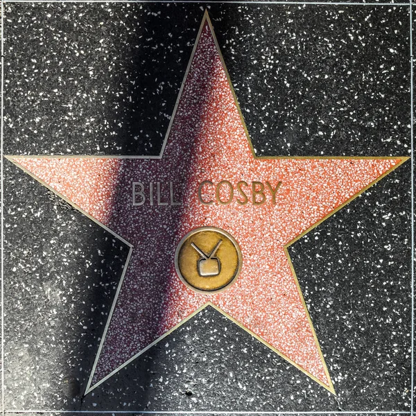 Білл Косбі, зірка на Голлівудській алеї слави — стокове фото