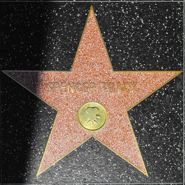 Spencer tracys gwiazda w hollywood spacerem sławy — Zdjęcie stockowe