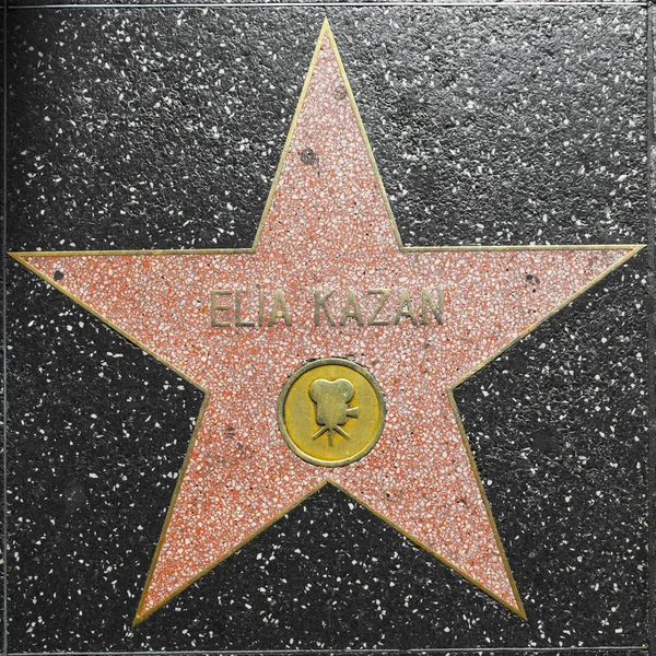 Elia Kazans estrela na Calçada da Fama de Hollywood — Fotografia de Stock