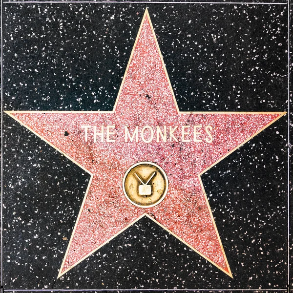 Monkee hvězdu na hollywood walk of fame — Stock fotografie