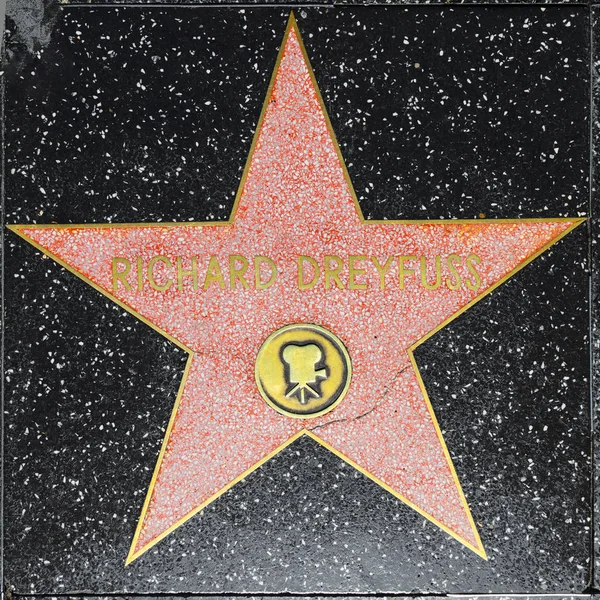 Richard Dreyfuss stella sulla Hollywood Walk of Fame — Foto Stock