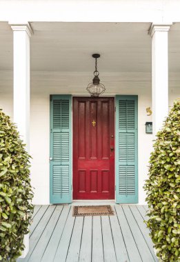 eski tarihi bir ev key West tipik ahşap girişinde