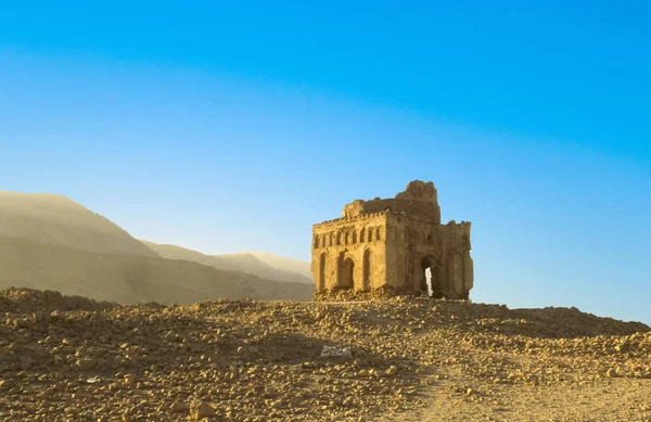 Ruínas de Qalhat, uma antiga capital abandonada em Omã, arabi — Fotografia de Stock