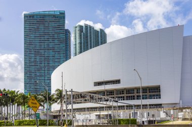 American Airlines Arena. Ev Miami Heat Basketbol Takımı.