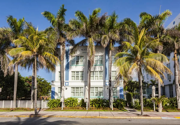 Casas bonitas em estilo Art Deco no sul de Miami — Fotografia de Stock