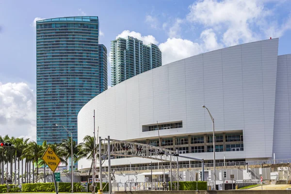 American Airlines Arena. Hem av Miami Heat basketlag. — Stockfoto
