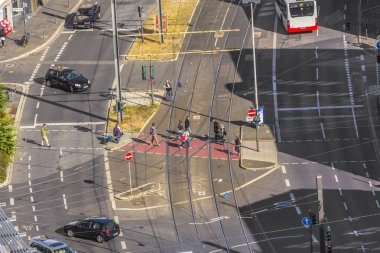 Bonn, Almanya Main Street ile eski başkenti hava bir
