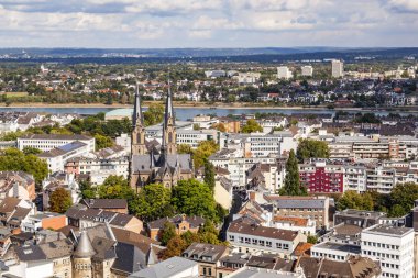 aerial of Bonn, the former capital of Germany clipart