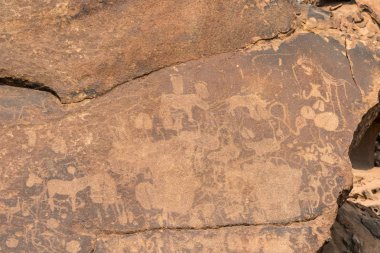 Granit kaya, Twyfelfontein Unesco Wor Bushmen gravür