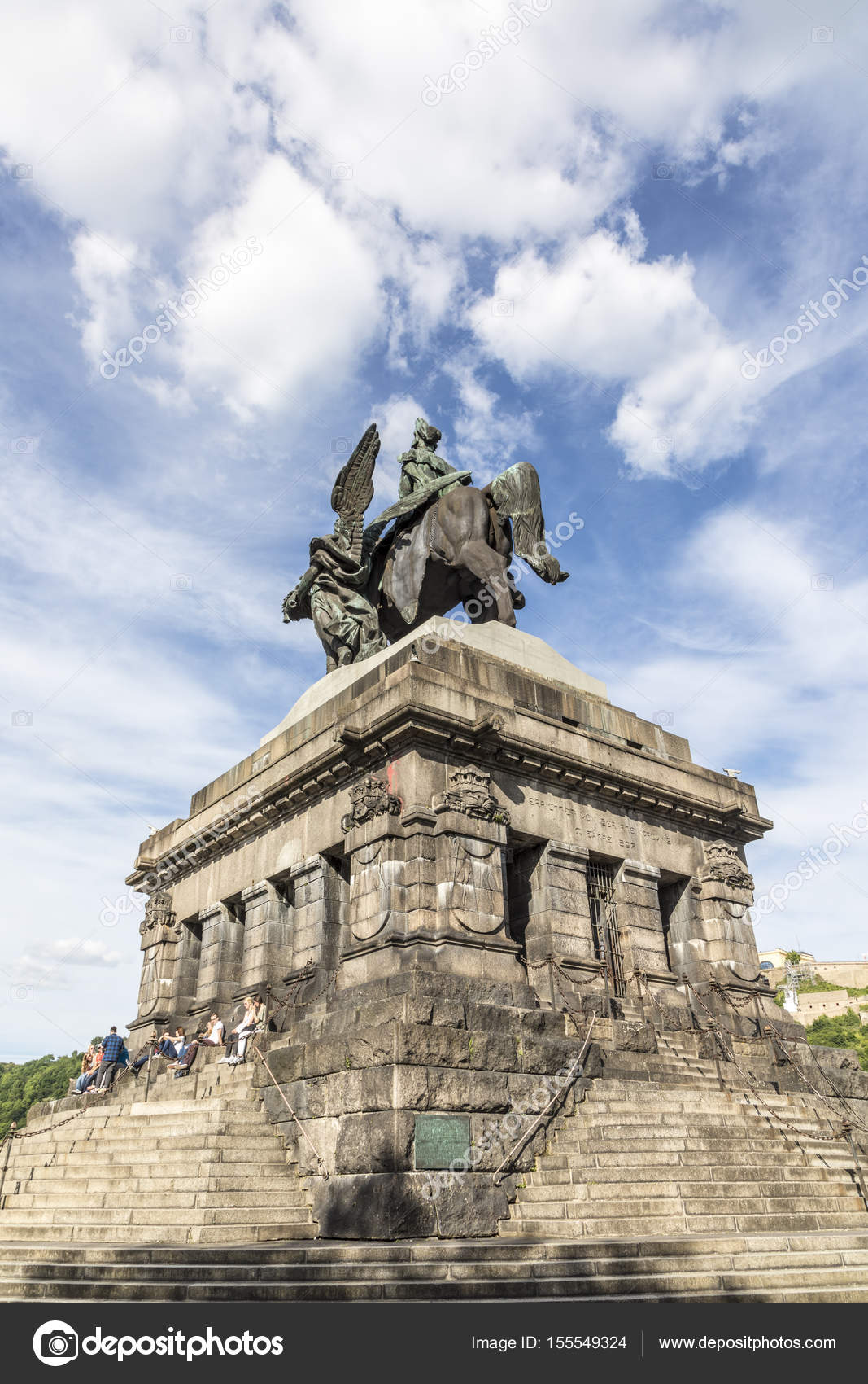 Equestrian statue of German Emperor William I in German Corner i — Stock  Editorial Photo © Hackman #155549324, image size:1067x1700