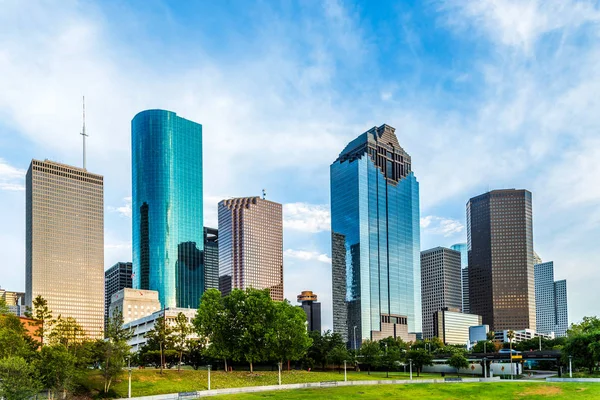 Skyline de Houston, Texas — Fotografia de Stock
