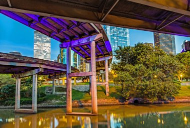 akşam Houston manzarası 