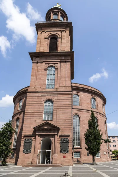 Famous Paulskirche in Frankfurt — 图库照片