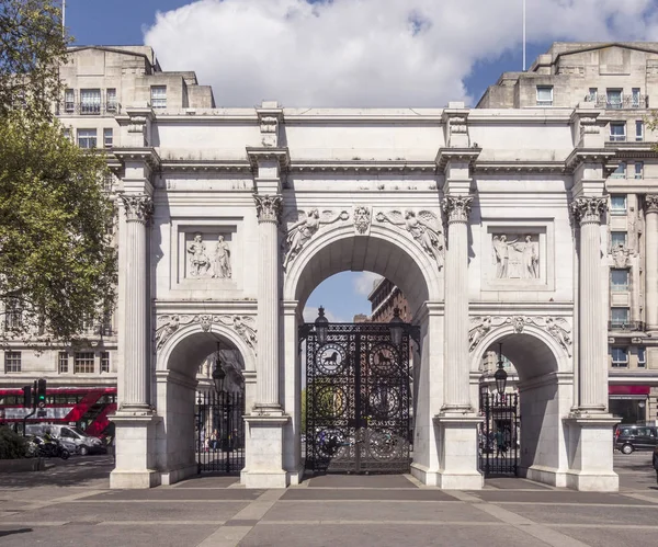 Marble Arch is a 19th-century white marble faced triumphal arch