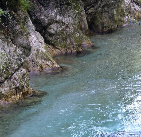 Visa till berömda tolmin canyon — Stockfoto