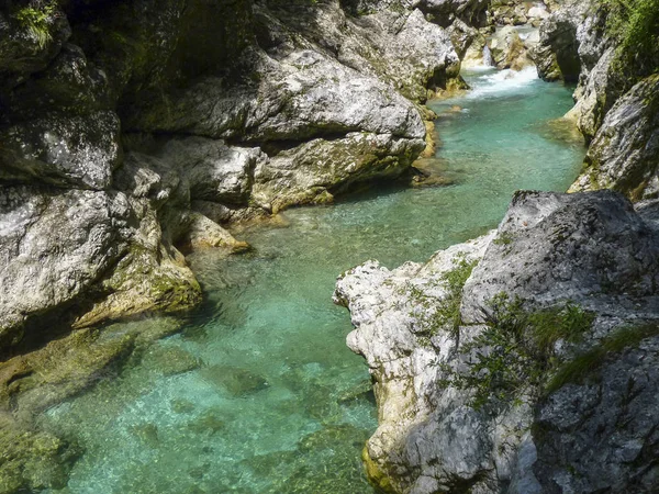 Visa till berömda tolmin canyon — Stockfoto