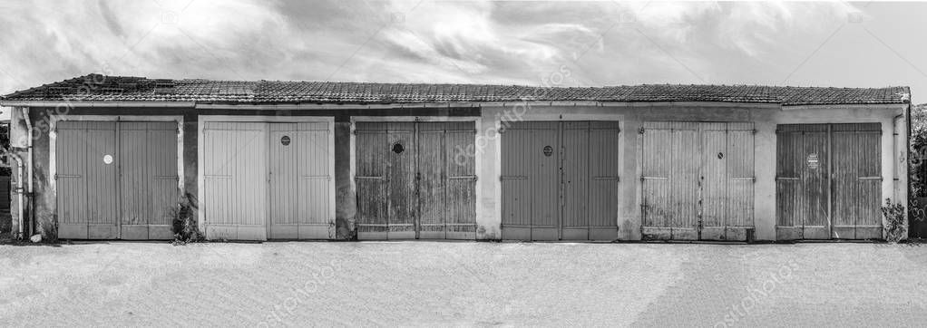 Muster von Garagentoren — Stockfoto © Hackman #165872070