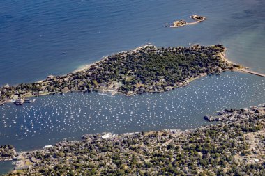 Marblehead harbor, anteni, Ma Marblehead boyun ön planda