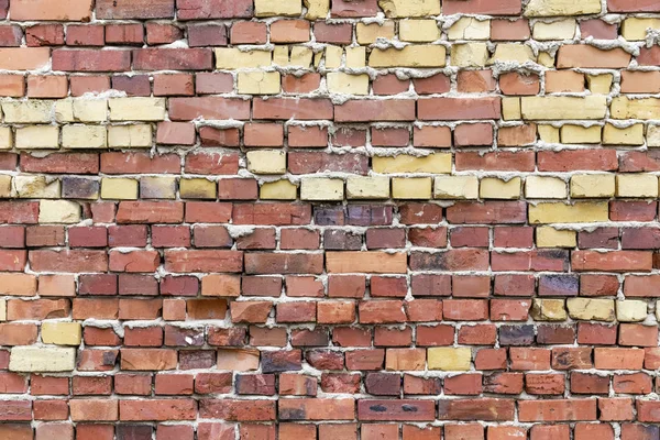 Fond de vieux mur de briques rouges — Photo