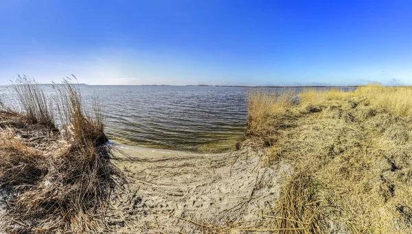 A Zinnowitz a sziget Usedom a Balti-tengeri Achterwasser — Stock Fotó