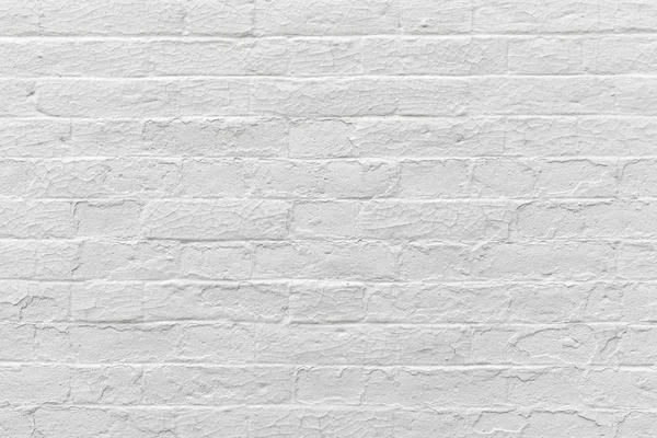 Muro di mattoni verniciato bianco — Foto Stock