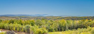 Yeşil yarış için rota No 9 Vermont panoramik manzara