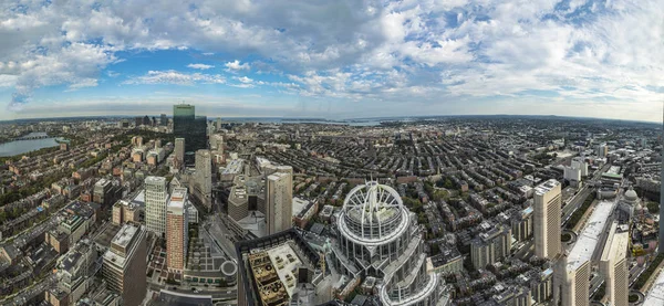 보스턴의 스카이 라인에 공중 보기 — 스톡 사진