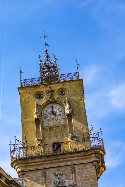 Ünlü Saat Kulesi Aix en Provence — Stok fotoğraf