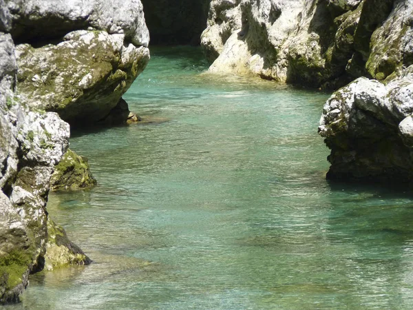 View to famous tolmin canyon — Stock Photo, Image