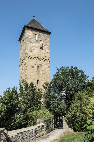 Torre de fortaleza medieval en Neckarsbrunn —  Fotos de Stock