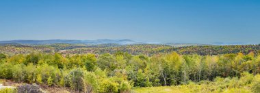 Yeşil yarış için rota No 9 Vermont panoramik manzara
