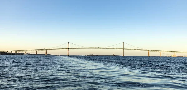 Neue Hafenbrücke im Sonnenuntergang — Stockfoto