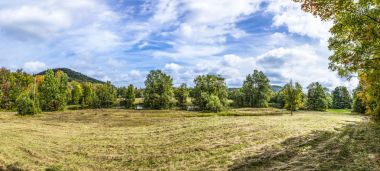 Vermont yeşil dağlarda doğal peyzaj